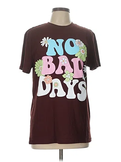 Pre-owned Assorted Brands Short Sleeve T-shirt In Burgundy