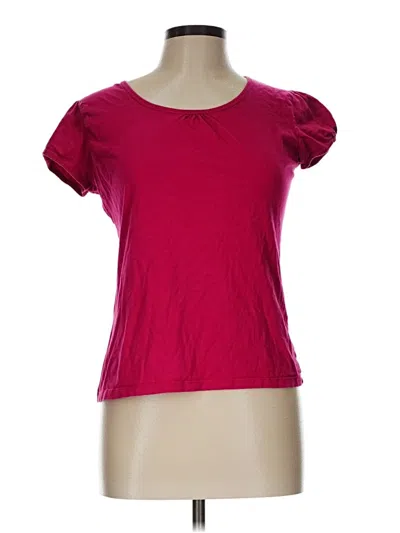 Pre-owned Assorted Brands Short Sleeve T-shirt In Burgundy