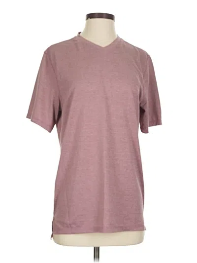 Pre-owned Assorted Brands Short Sleeve T-shirt In Burgundy