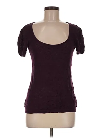 Pre-owned Assorted Brands Short Sleeve T-shirt In Burgundy