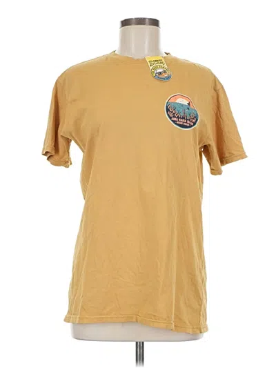 Assorted Brands Short Sleeve T-shirt In Gold