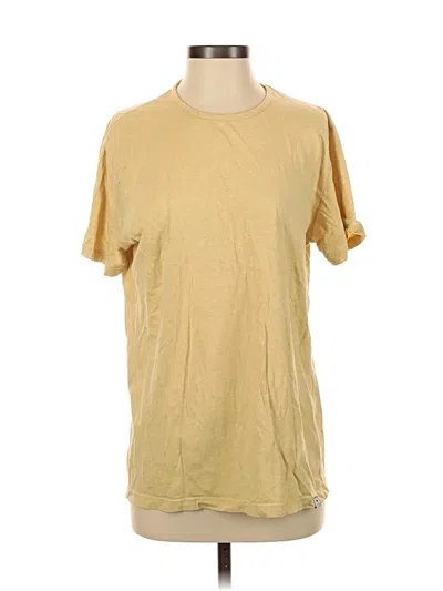 Pre-owned Assorted Brands Short Sleeve T-shirt In Gold