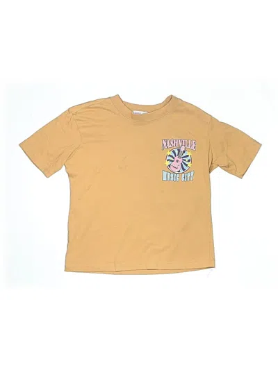 Pre-owned Assorted Brands Kids' Short Sleeve T-shirt In Gold