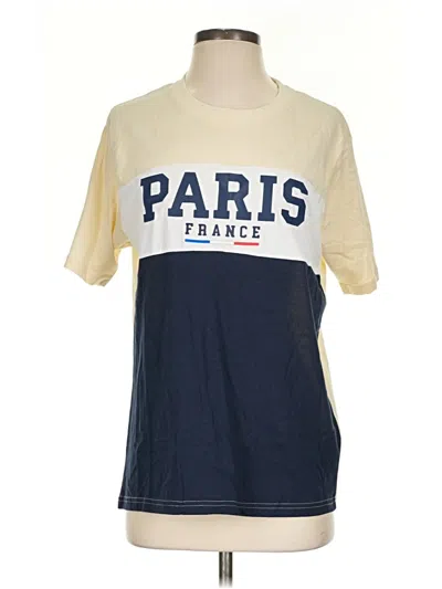 Pre-owned Assorted Brands Short Sleeve T-shirt In Gold