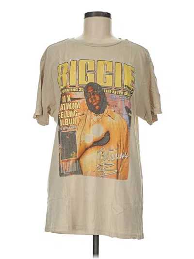 Pre-owned Assorted Brands Short Sleeve T-shirt In Gold