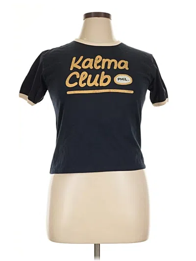 Pre-owned Assorted Brands Short Sleeve T-shirt In Gold
