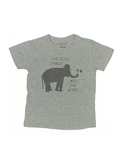 Pre-owned Assorted Brands Kids' Short Sleeve T-shirt In Gray