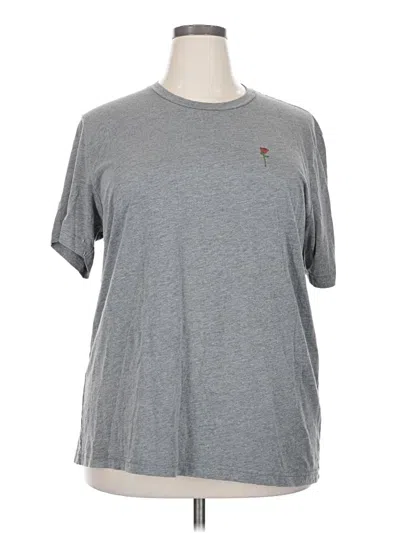 Pre-owned Assorted Brands Short Sleeve T-shirt In Gray