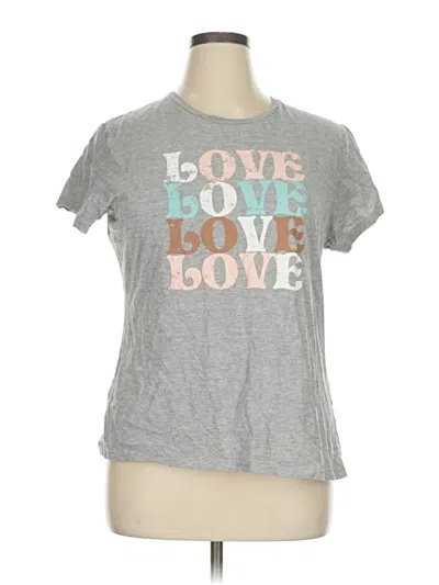 Pre-owned Assorted Brands Short Sleeve T-shirt In Gray