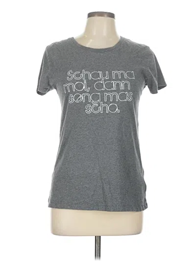 Pre-owned Assorted Brands Short Sleeve T-shirt In Gray