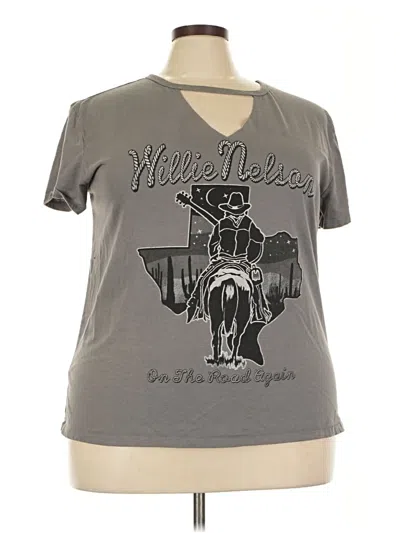 Pre-owned Assorted Brands Short Sleeve T-shirt In Gray