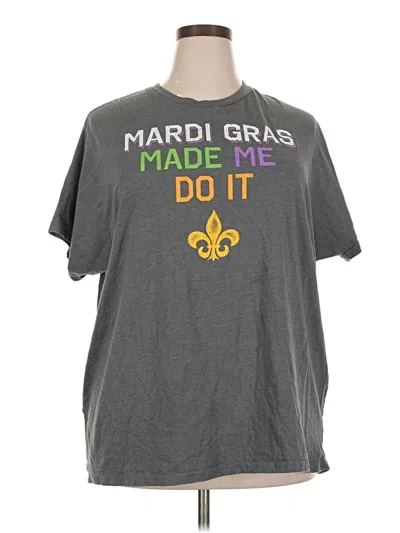 Pre-owned Assorted Brands Short Sleeve T-shirt In Gray