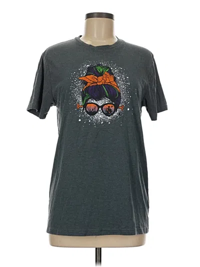 Pre-owned Assorted Brands Short Sleeve T-shirt In Gray