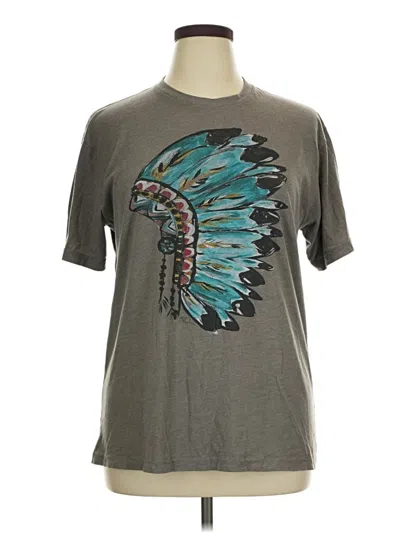 Pre-owned Assorted Brands Short Sleeve T-shirt In Gray