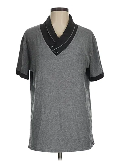 Pre-owned Assorted Brands Short Sleeve T-shirt In Gray