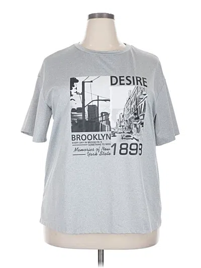 Pre-owned Assorted Brands Short Sleeve T-shirt In Gray