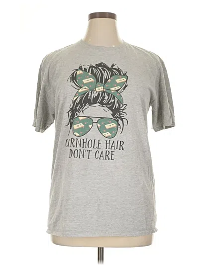 Pre-owned Assorted Brands Short Sleeve T-shirt In Gray