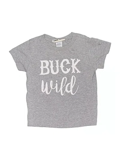 Pre-owned Assorted Brands Kids' Short Sleeve T-shirt In Gray