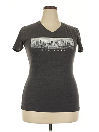 Pre-owned Assorted Brands Short Sleeve T-shirt In Gray
