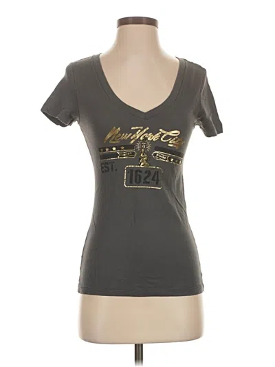 Pre-owned Assorted Brands Short Sleeve T-shirt In Gray