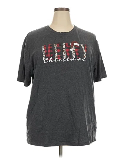 Pre-owned Assorted Brands Short Sleeve T-shirt In Gray