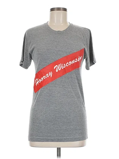 Pre-owned Assorted Brands Short Sleeve T-shirt In Gray