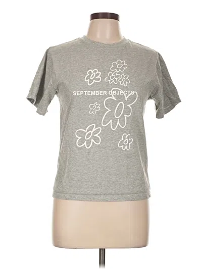 Pre-owned Assorted Brands Short Sleeve T-shirt In Gray