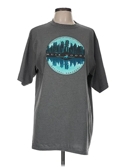 Pre-owned Assorted Brands Short Sleeve T-shirt In Gray