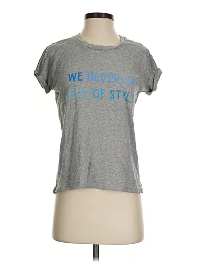 Pre-owned Assorted Brands Short Sleeve T-shirt In Gray