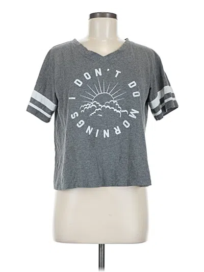 Pre-owned Assorted Brands Short Sleeve T-shirt In Gray