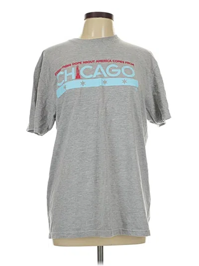 Pre-owned Assorted Brands Short Sleeve T-shirt In Gray