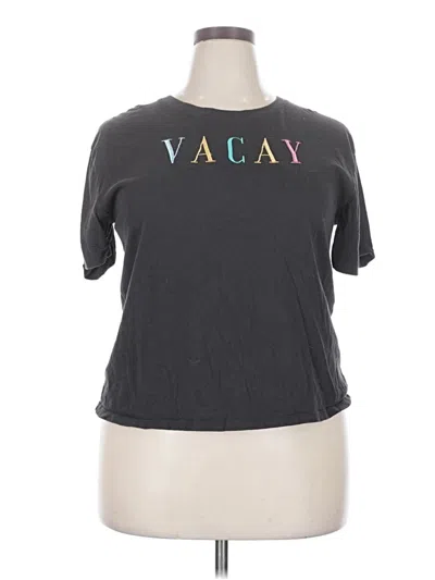 Pre-owned Assorted Brands Short Sleeve T-shirt In Gray