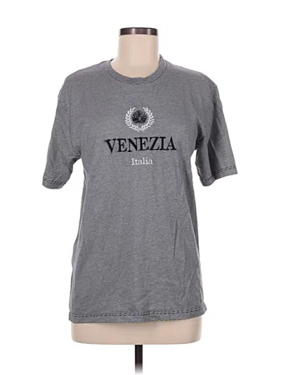 Pre-owned Assorted Brands Short Sleeve T-shirt In Gray