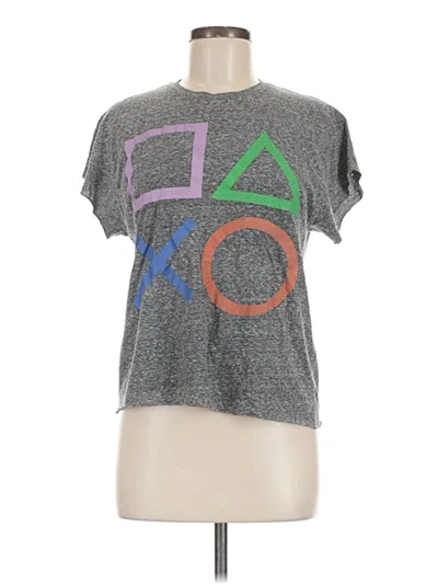 Pre-owned Assorted Brands Short Sleeve T-shirt In Gray