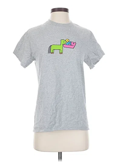 Pre-owned Assorted Brands Short Sleeve T-shirt In Gray