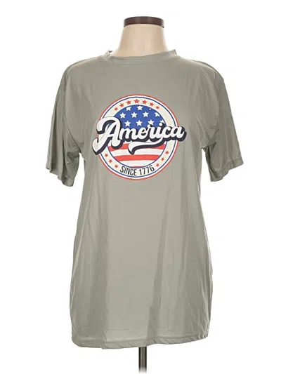 Pre-owned Assorted Brands Short Sleeve T-shirt In Gray