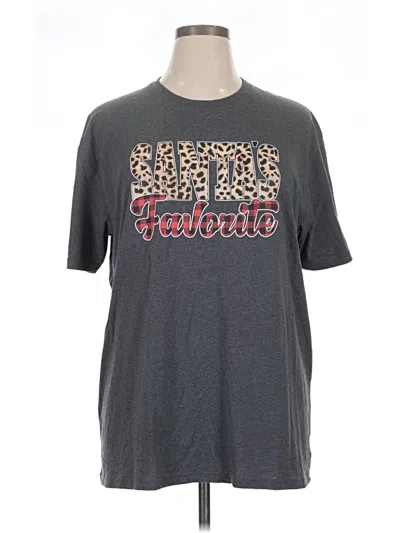 Pre-owned Assorted Brands Short Sleeve T-shirt In Gray