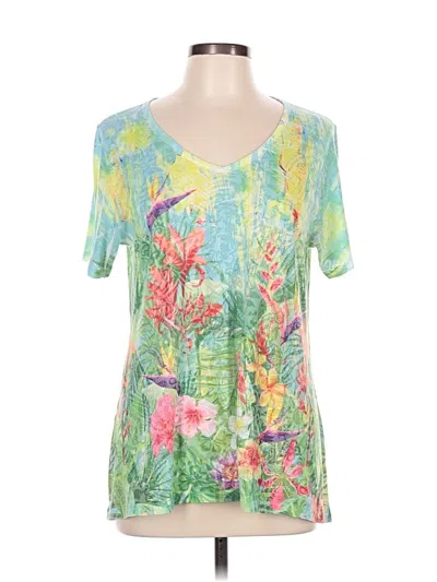Pre-owned Assorted Brands Short Sleeve T-shirt In Green