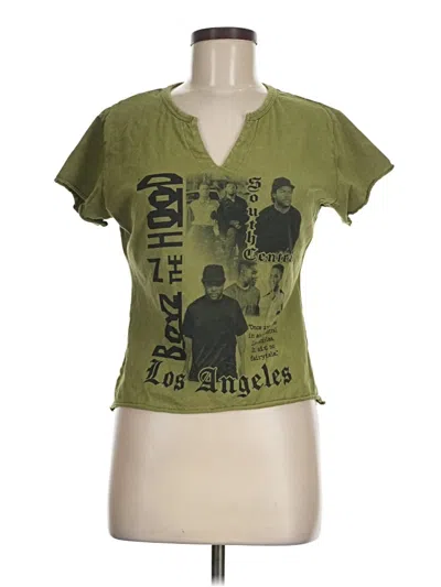 Pre-owned Assorted Brands Short Sleeve T-shirt In Green