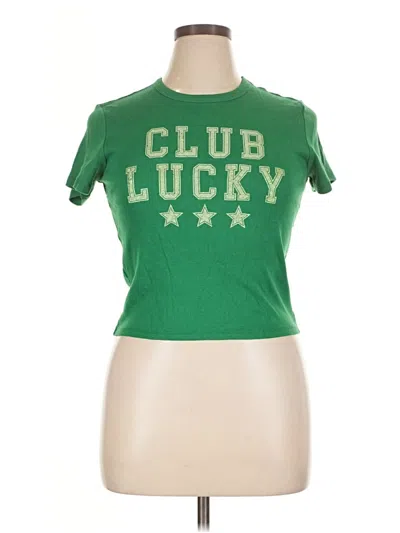 Pre-owned Assorted Brands Short Sleeve T-shirt In Green