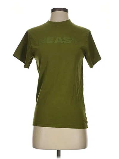 Pre-owned Assorted Brands Short Sleeve T-shirt In Green