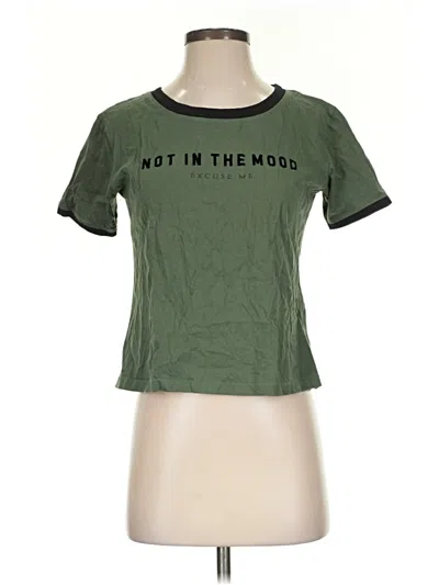 Pre-owned Assorted Brands Short Sleeve T-shirt In Green