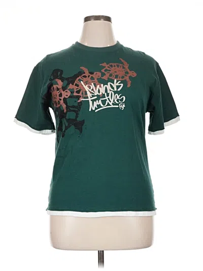Pre-owned Assorted Brands Short Sleeve T-shirt In Green