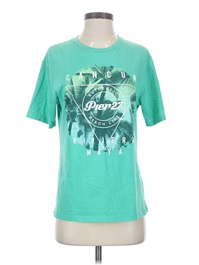 Pre-owned Assorted Brands Short Sleeve T-shirt In Green