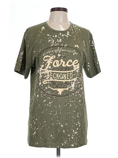 Pre-owned Assorted Brands Short Sleeve T-shirt In Green