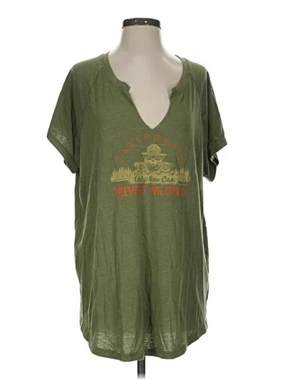 Pre-owned Assorted Brands Short Sleeve T-shirt In Green