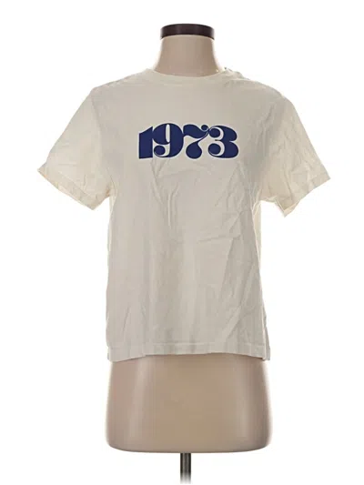 Pre-owned Assorted Brands Short Sleeve T-shirt In Ivory