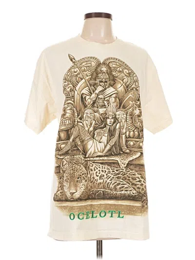 Pre-owned Assorted Brands Short Sleeve T-shirt In Ivory