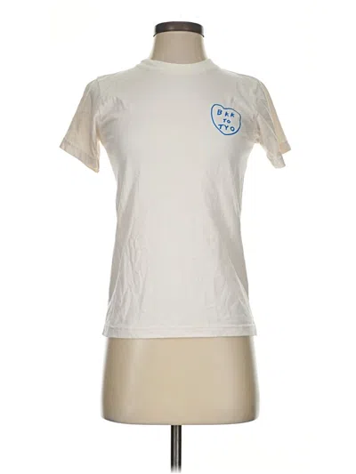 Pre-owned Assorted Brands Short Sleeve T-shirt In Ivory