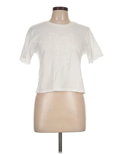 Pre-owned Assorted Brands Short Sleeve T-shirt In Ivory